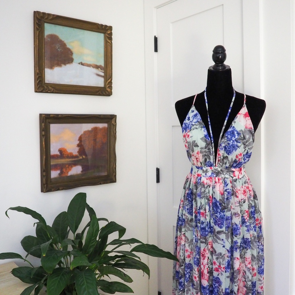 UK2LA Long Floral Dress